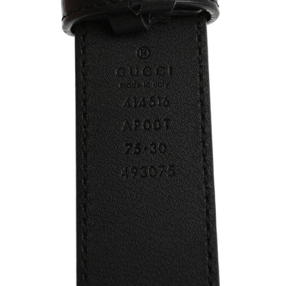 Gucci Calfskin Double G 30mm Belt 75 30 Black 5 of 6