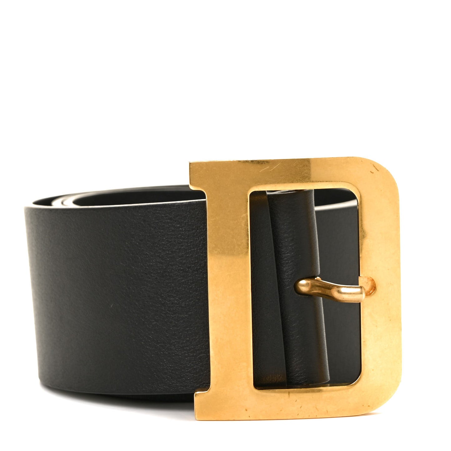 Calfskin Diorquake Belt 80 Black