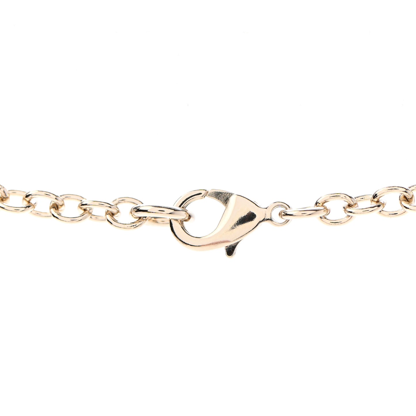 Metal Long Necklace Gold Black
