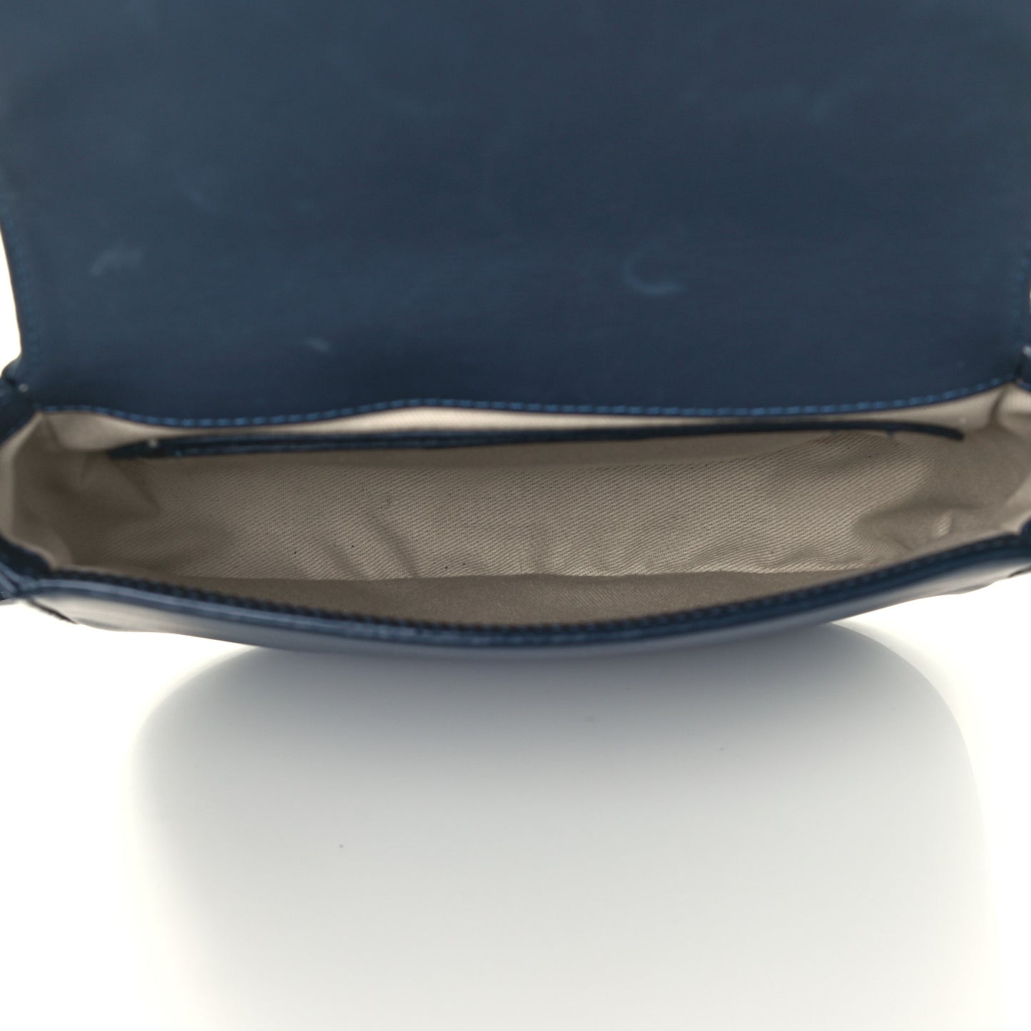 Calfskin Flap Crossbody Bag Blu