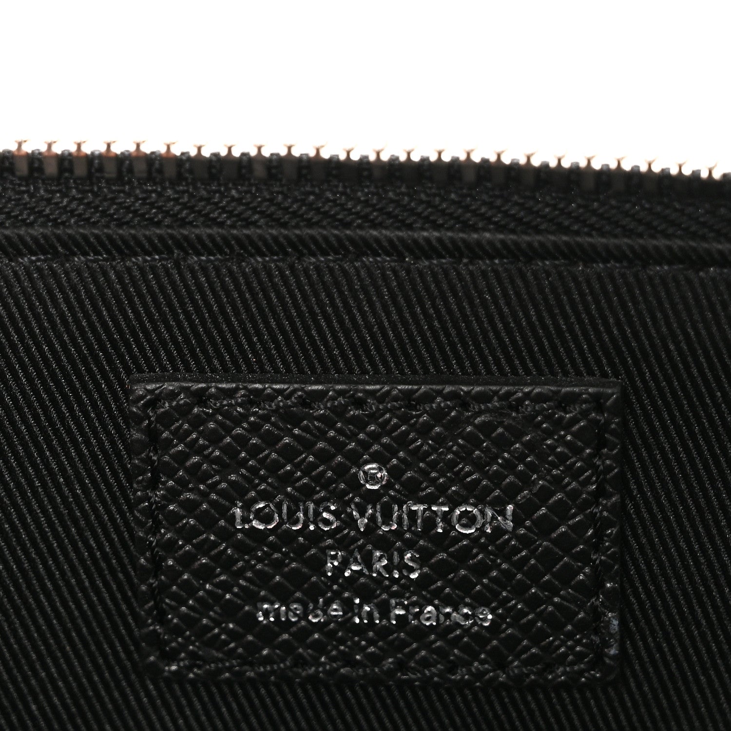 Louis Vuitton Taiga Slim Briefcase Black 6 of 9