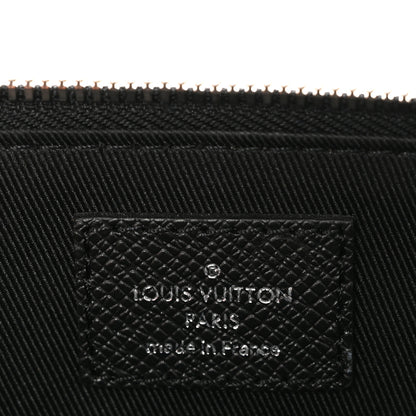 Louis Vuitton Taiga Slim Briefcase Black 6 of 9