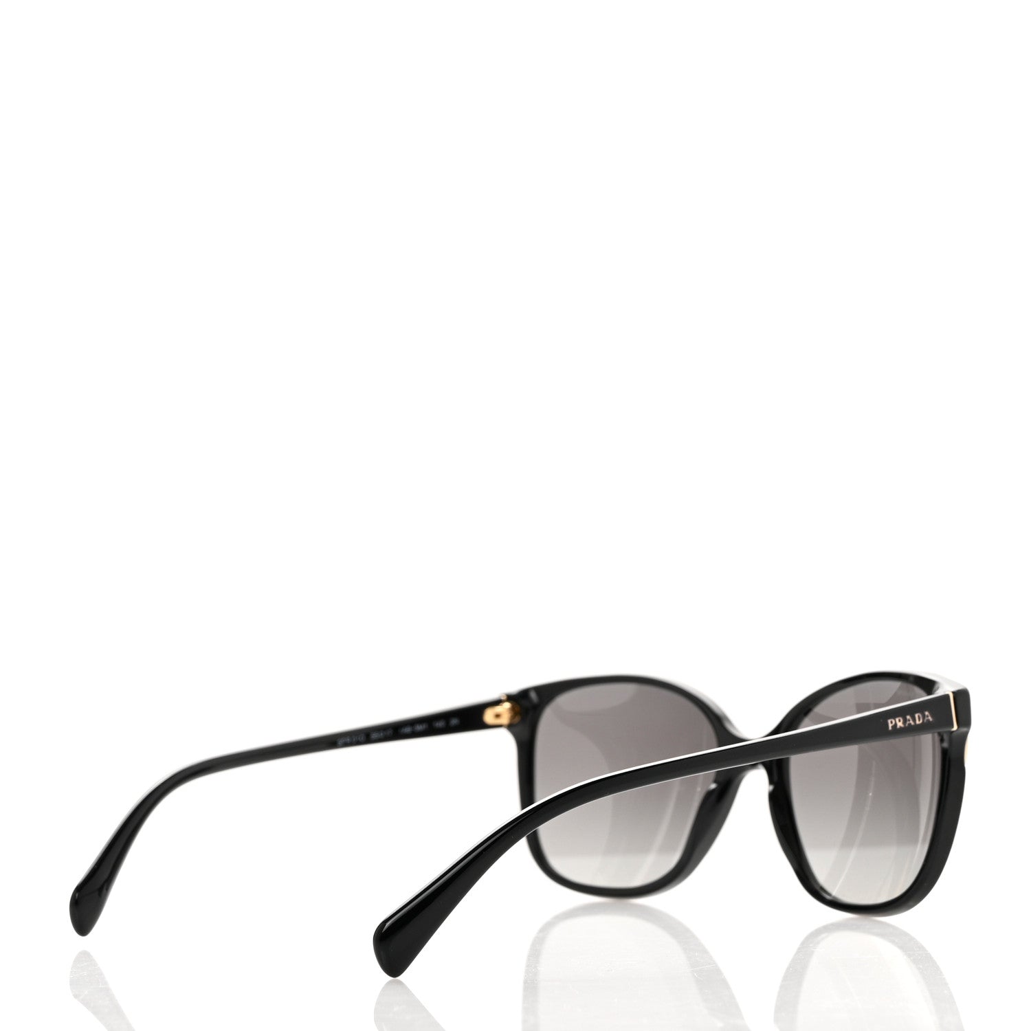 Prada Acetate Sunglasses SPR 01O Black 4 of 7