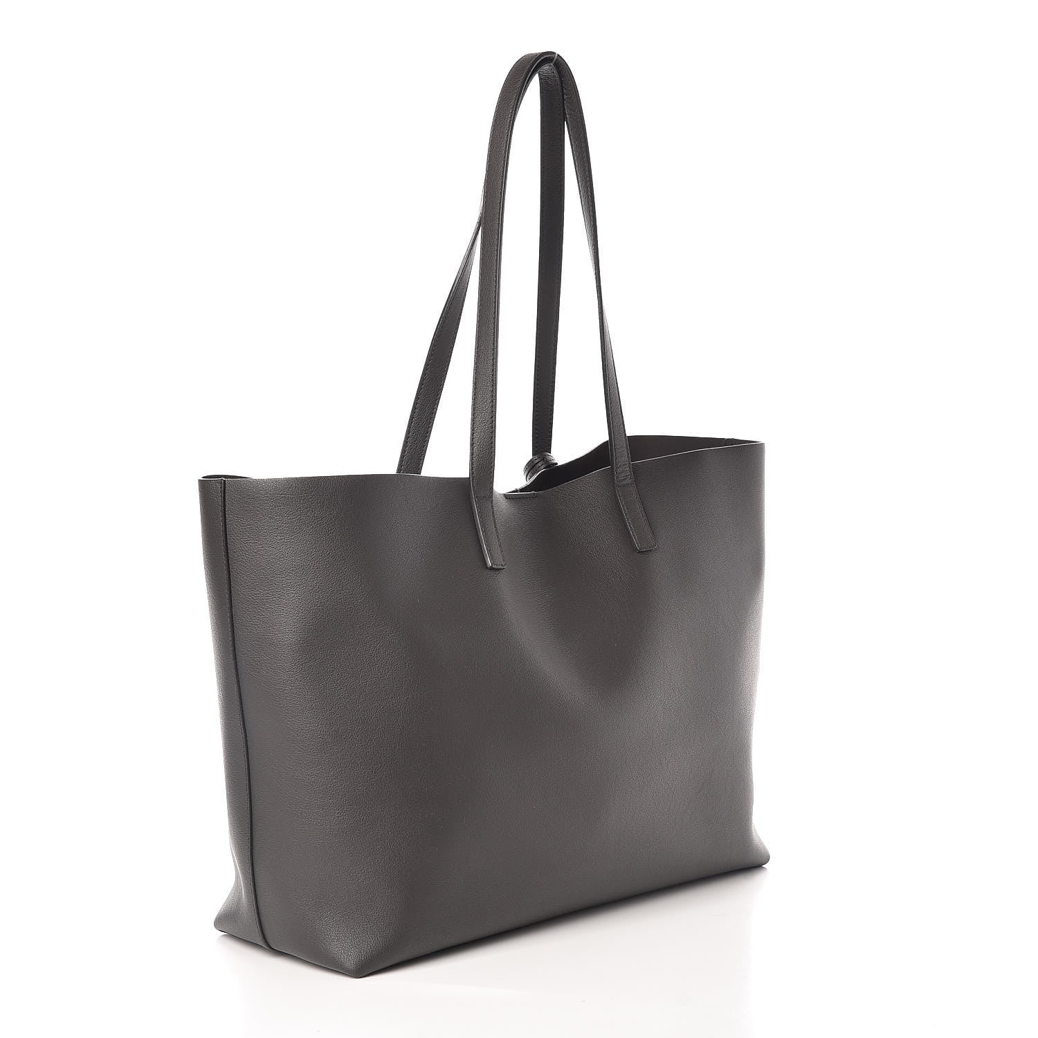 Saint Laurent Calfskin Large Shopping Tote Asphalt 4 of 9