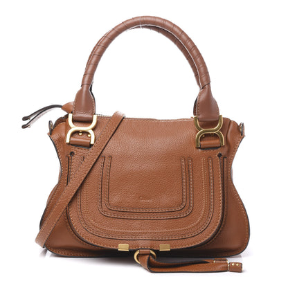 Chloe Calfskin Small Marcie Satchel Tan 1 of 8
