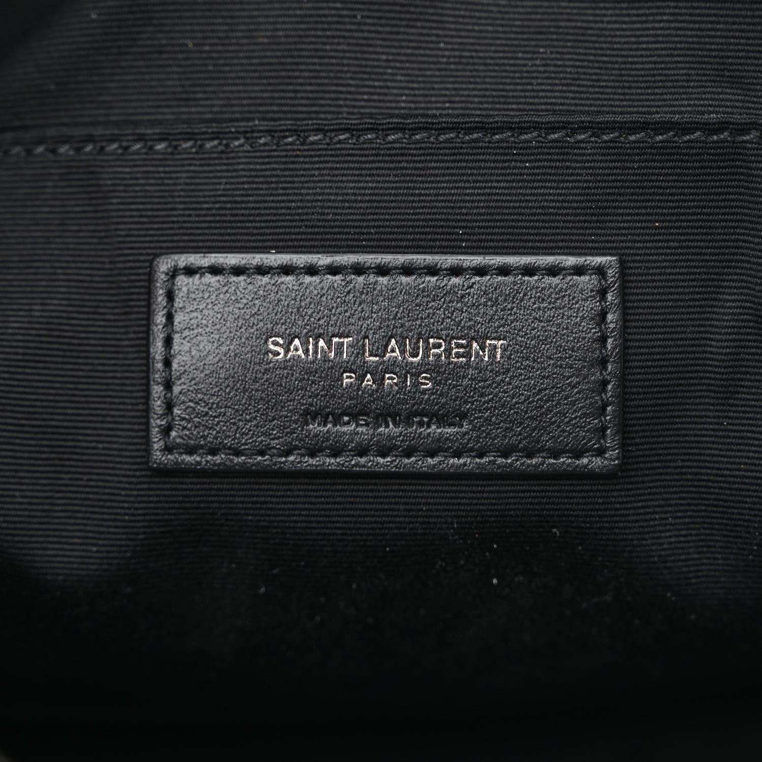 Saint Laurent Calfskin Matelasse Monogram Monochrome Lou Camera Bag Black 6 of 10