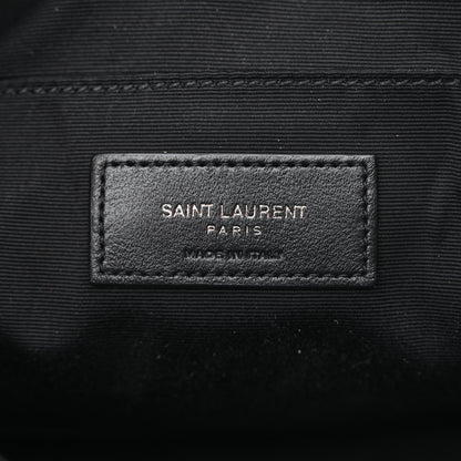 Saint Laurent Calfskin Matelasse Monogram Monochrome Lou Camera Bag Black 6 of 10