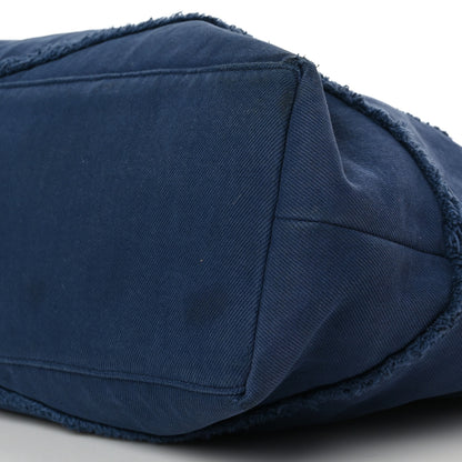 Chanel Denim Chevron Coco Tote Navy 9 of 9