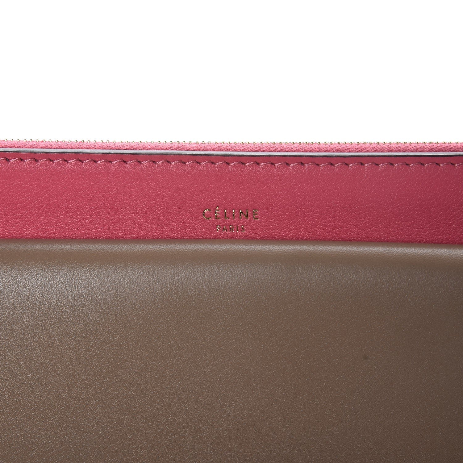 Celine Smooth Calfskin Medium Pocket Clutch On Chain Rose Dust 6 of 10