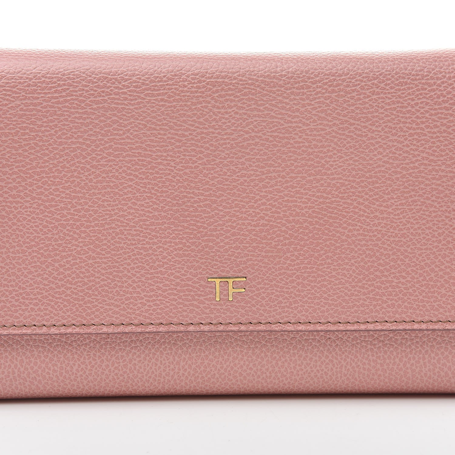 Tom Ford Pebbled Calfskin Wallet On Chain Wild Rose 8 of 13