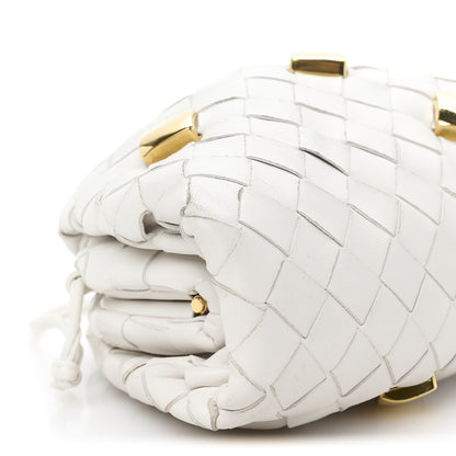 Bottega Veneta Nappa Intrecciato Studded The Mini Pouch Chalk 9 of 10