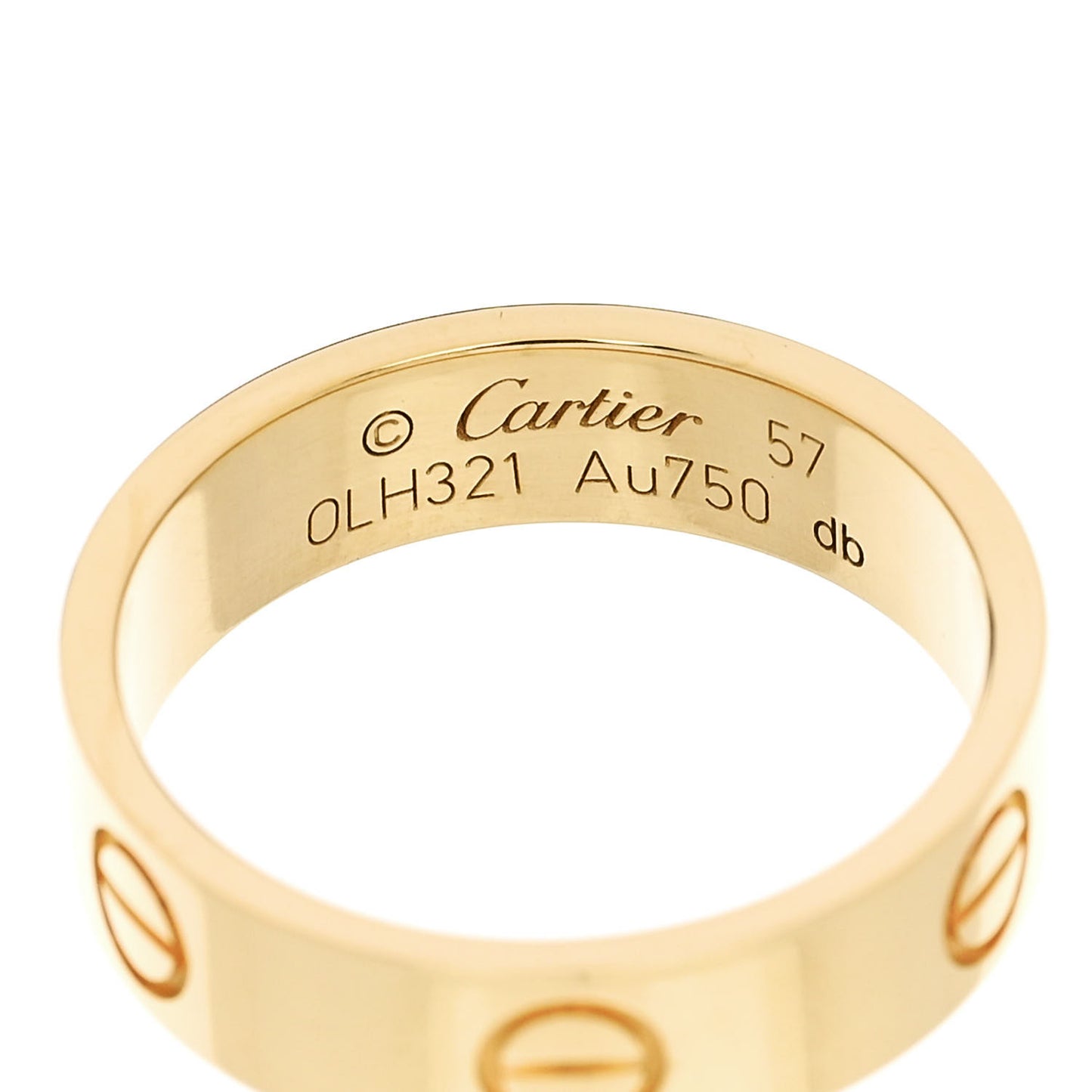 18K Yellow Gold 5.5mm LOVE Ring 57 8