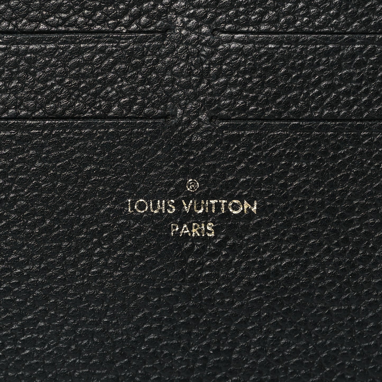 Calfskin Felicie Chain Wallet Card Holder Insert Black