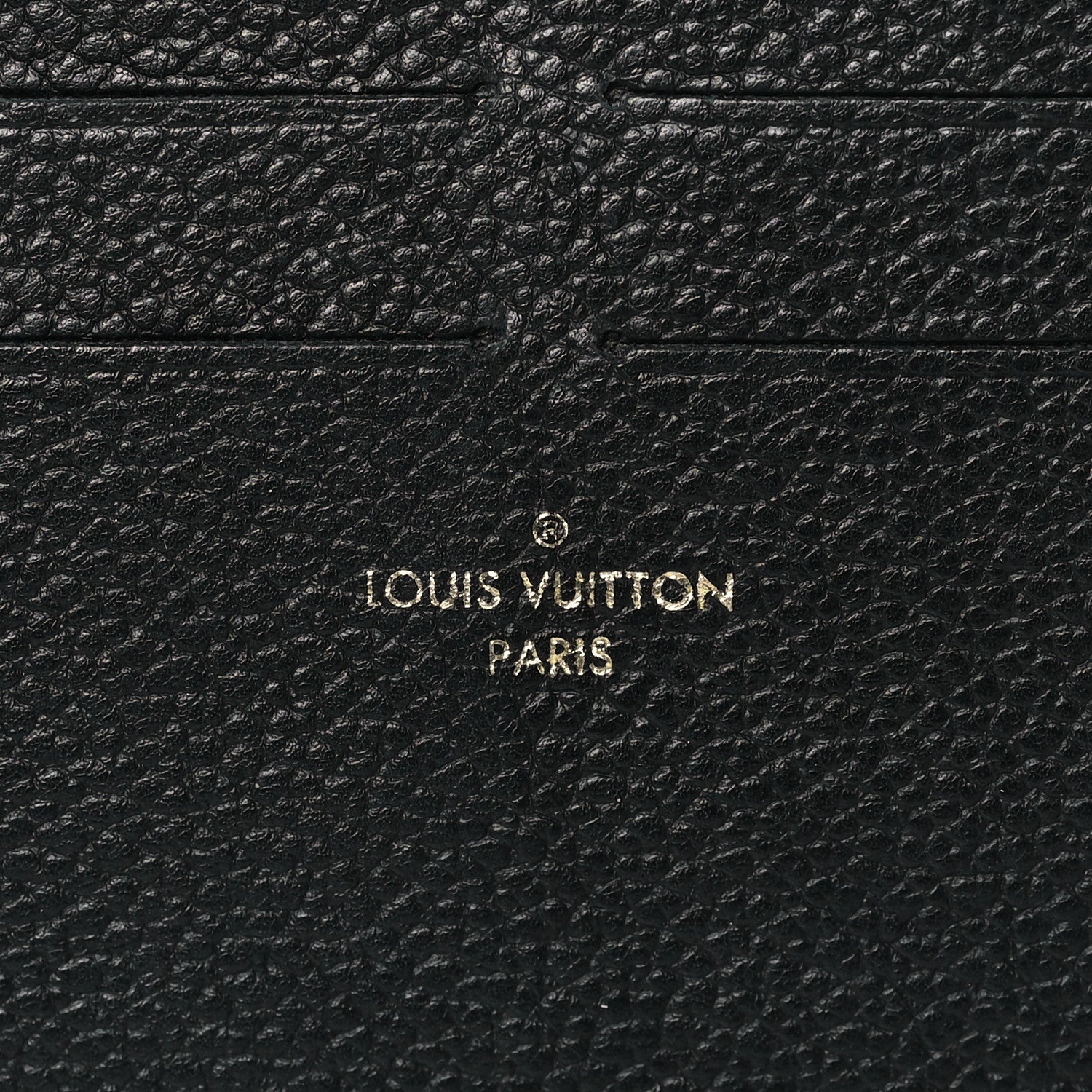 Louis Vuitton Calfskin Felicie Chain Wallet Card Holder Insert Black 3 of 6
