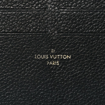 Louis Vuitton Calfskin Felicie Chain Wallet Card Holder Insert Black 3 of 6