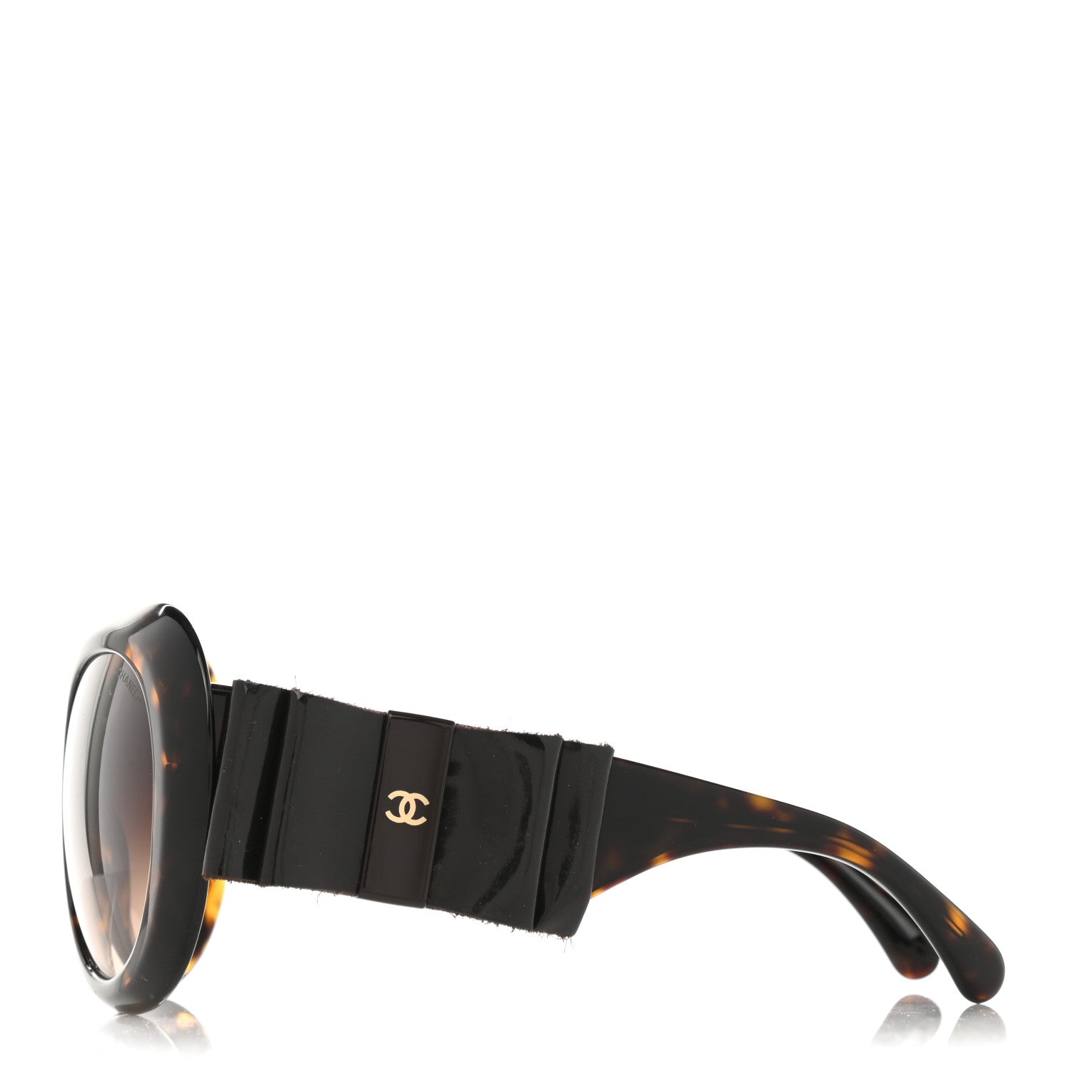 Chanel Acetate Patent CC Bow Sunglasses 5282-Q Tortoise 3 of 10