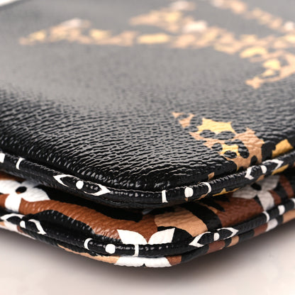 Louis Vuitton Monogram Giant Jungle Pochette Double Zip Black 9 of 11