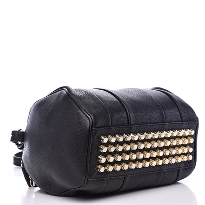 Alexander Wang Pebbled Lambskin Rockie Black Pale Gold Hardware 4 of 14