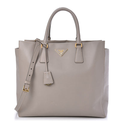 Prada Saffiano Soft Calfskin Tote Argilla 1 of 10