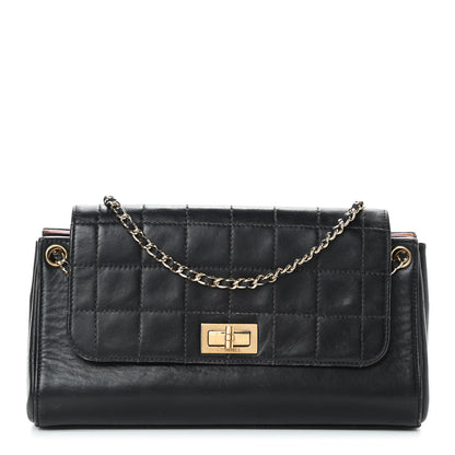 Chanel Lambskin Chocolate Bar Accordion Mademoiselle Black 1 of 10