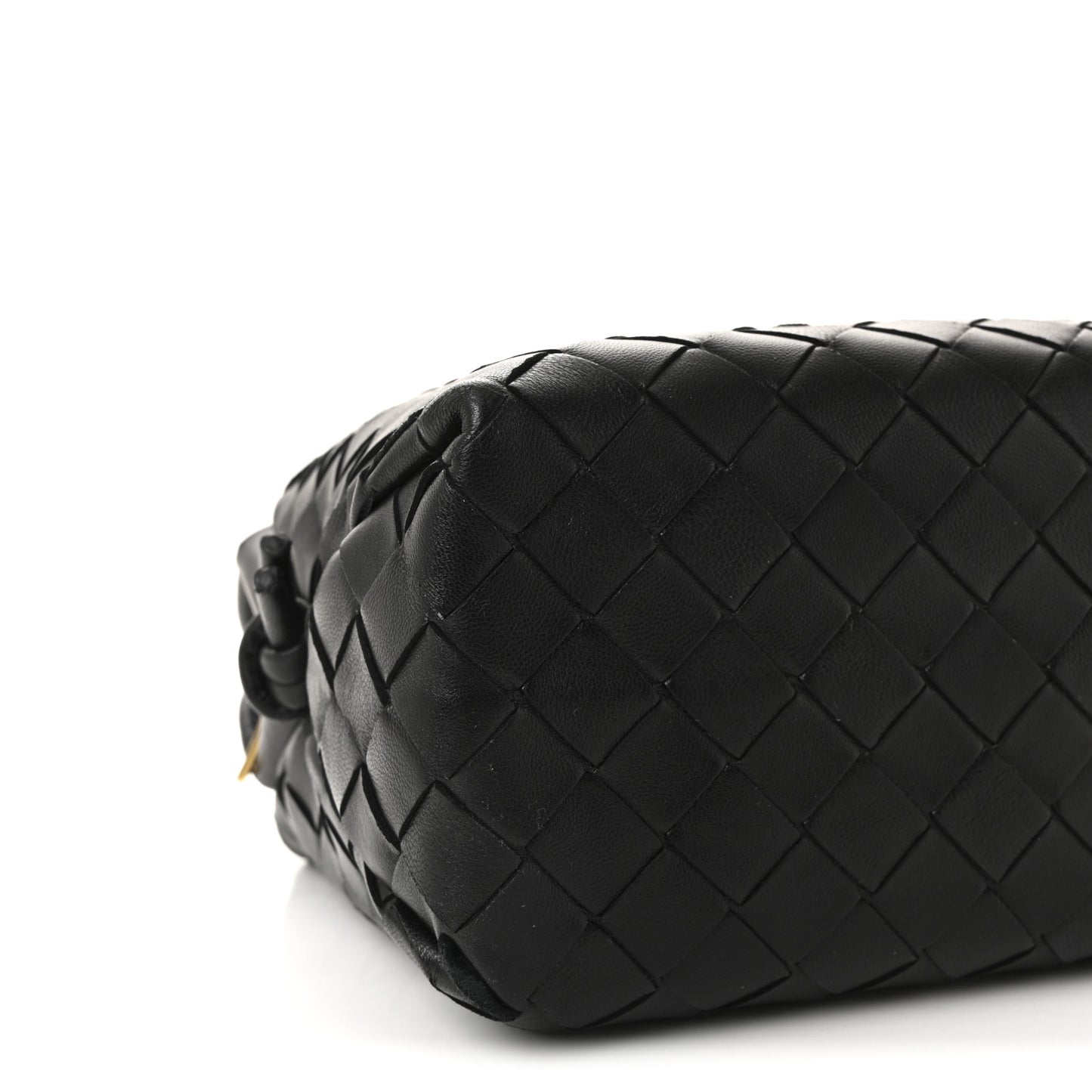 Nappa Intrecciato Small Loop Camera Bag Black