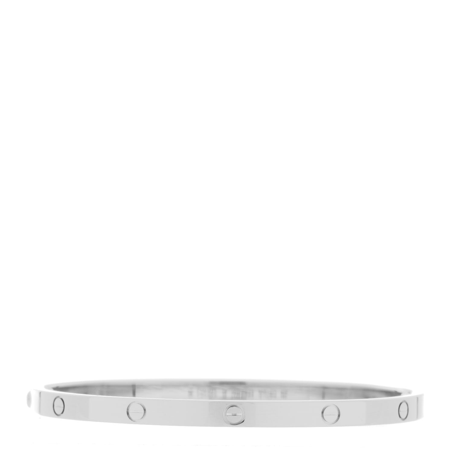 Cartier 18K White Gold Small LOVE Bracelet 16 3 of 6