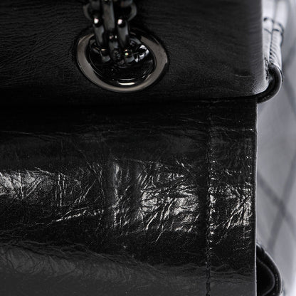Chanel Glazed Calfskin Quilted 2.55 Reissue 226 Flap So Black 8 of 18