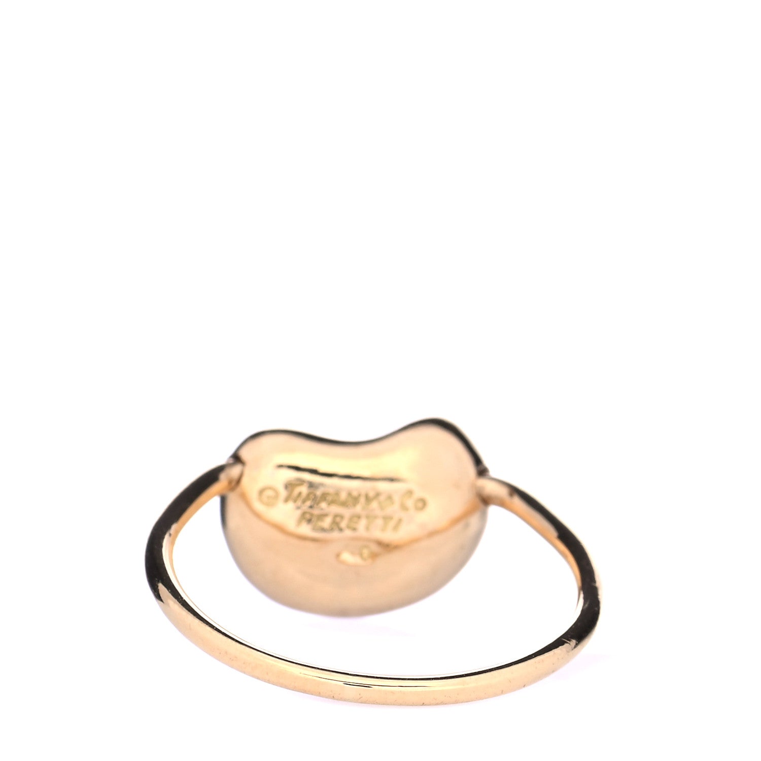 Tiffany 18K Yellow Gold Elsa Peretti Bean Ring 49 5 3 of 4