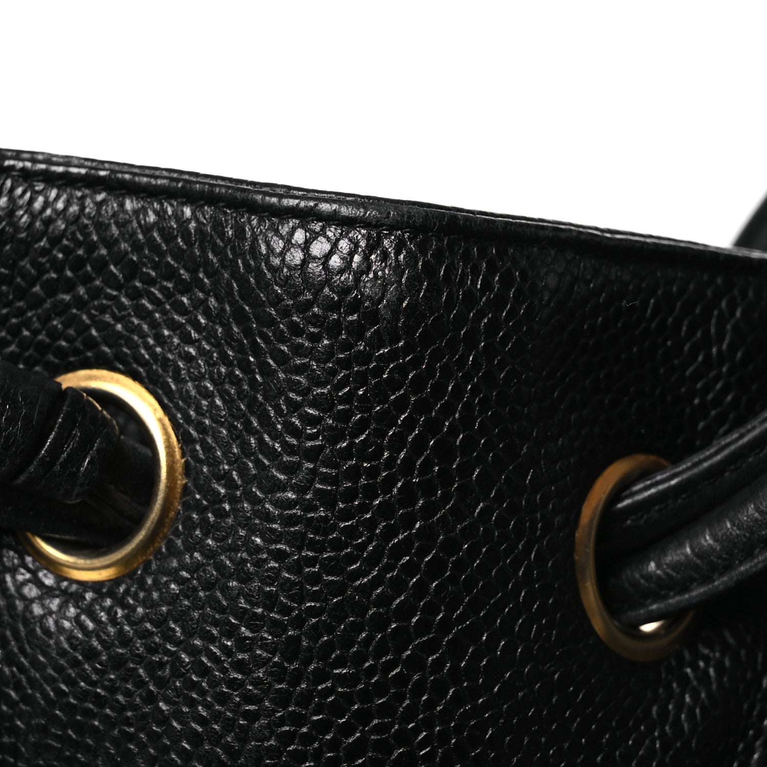 Chanel Caviar CC Drawstring Shoulder Bag Black 16 of 19