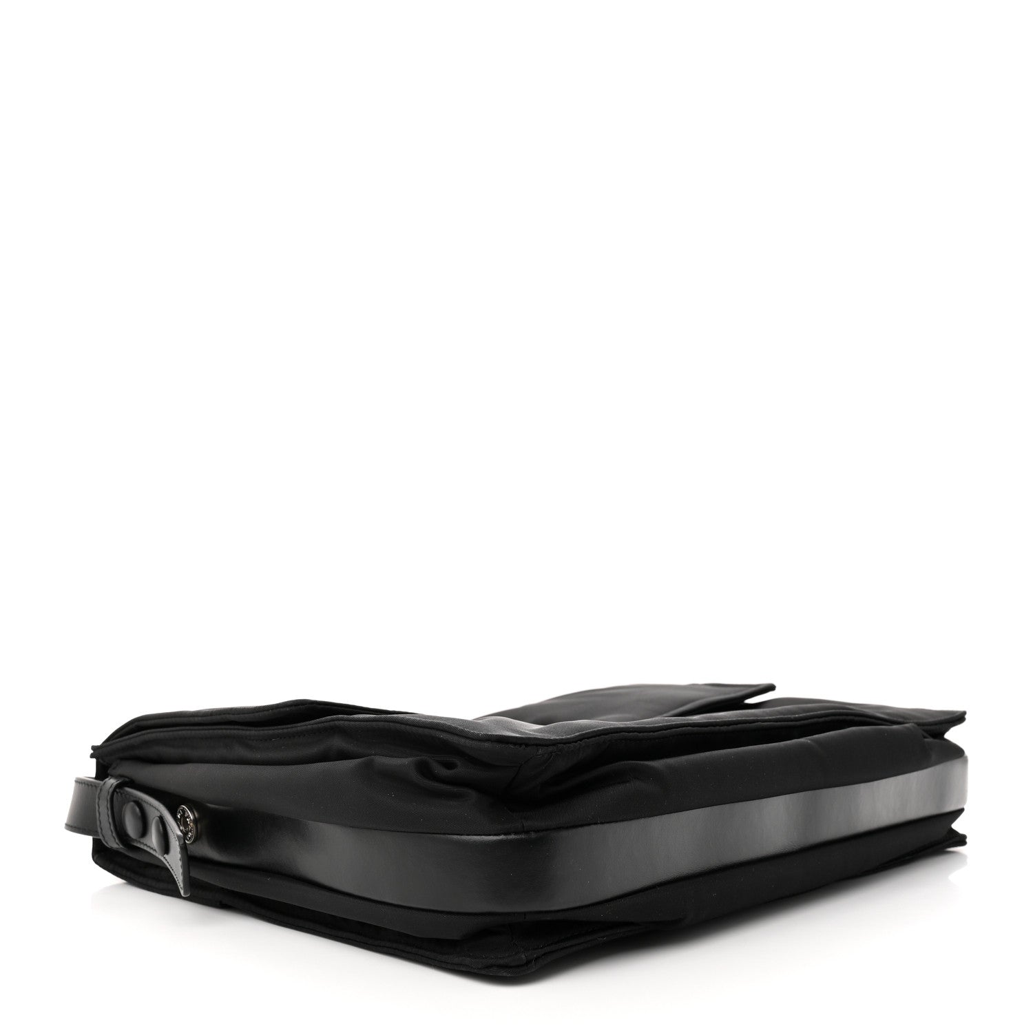 Prada Re-Nylon Vitello Padded Large Flap Shoulder Bag Black 4 of 12