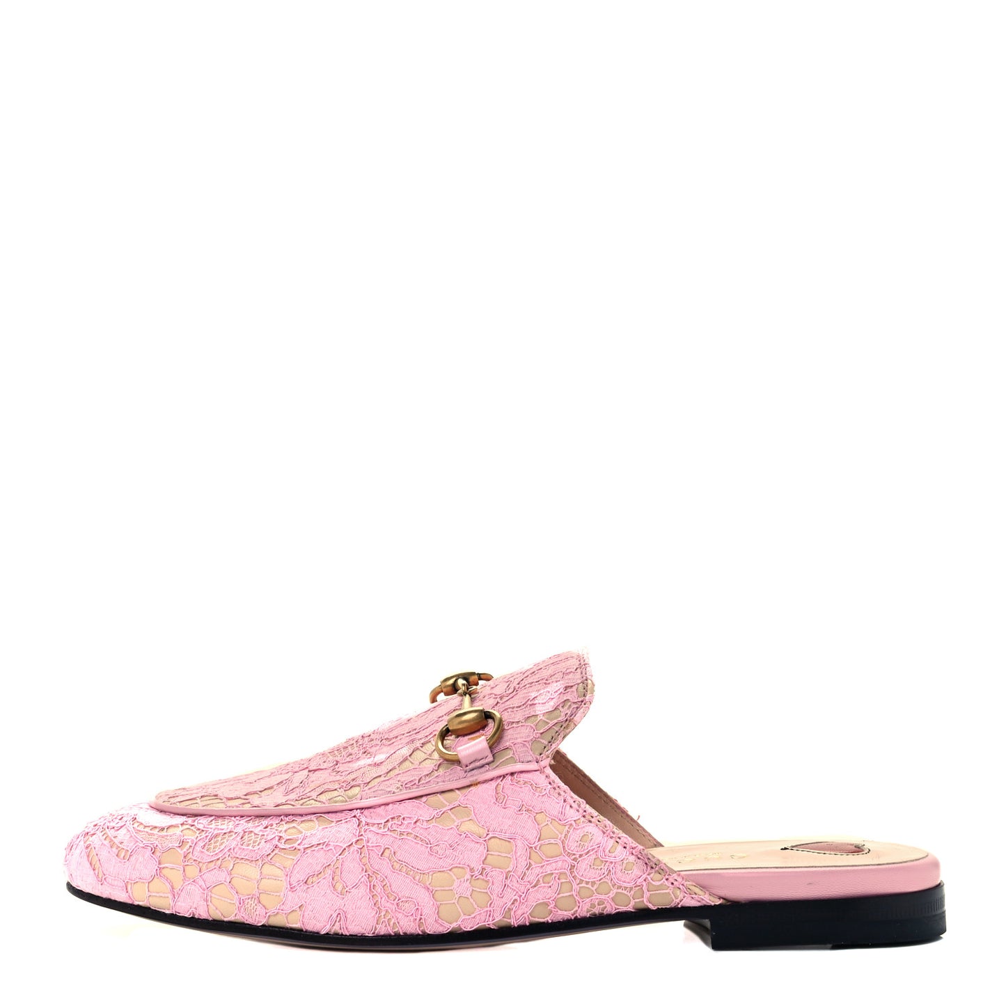 Lace Malaga Kid Womens Princetown Slippers 35 Sugar Pink Skin Rose