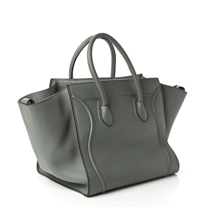 Celine Supple Calfskin Medium Phantom Luggage Glacier 3 of 10