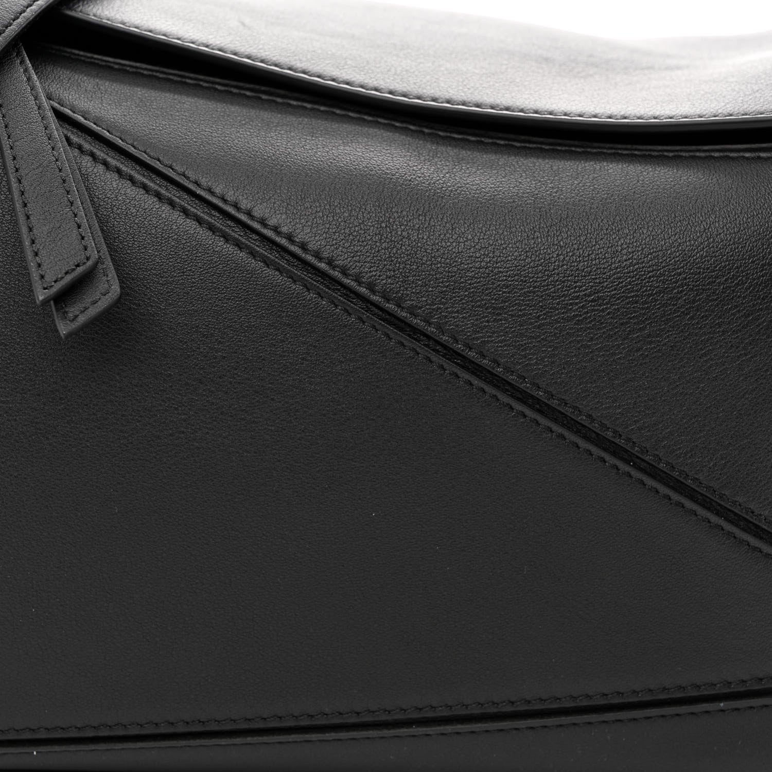 Loewe Calfskin Medium Puzzle Bag Black 7 of 9