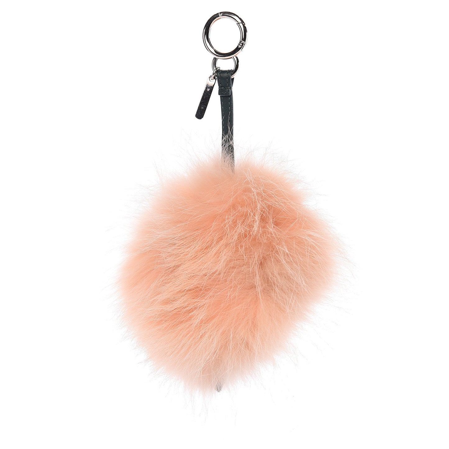 Fox Fur Calfskin Hypnoteyes Coin Purse Bag Charm Palmspring English Green