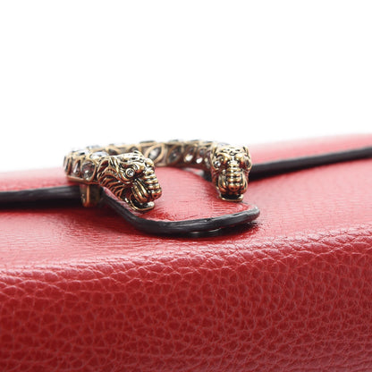 Gucci Calfskin Mini Dionysus Chain Wallet Hibiscus Red 12 of 14
