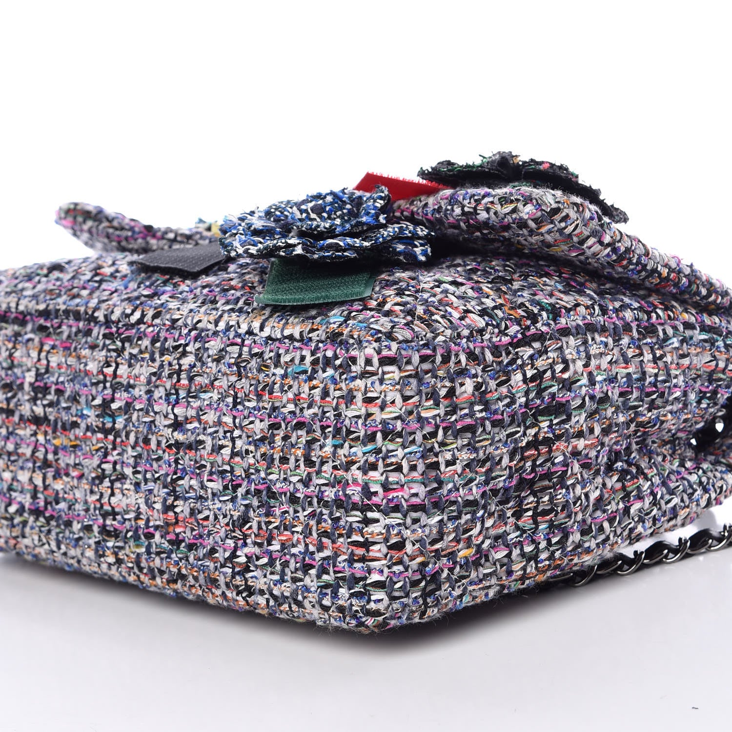 Chanel Tweed Camellia Flap Bag Multicolor 6 of 9