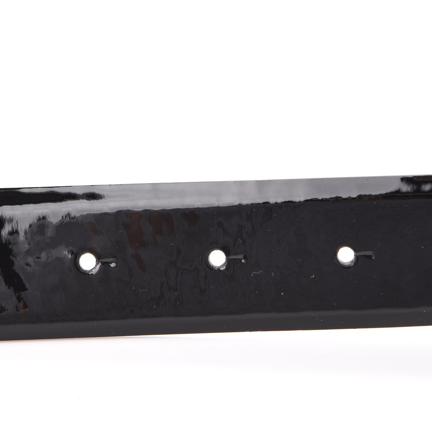 Chanel Patent Plexiglass CC Boy Belt 100 40 Black Blue 4 of 8