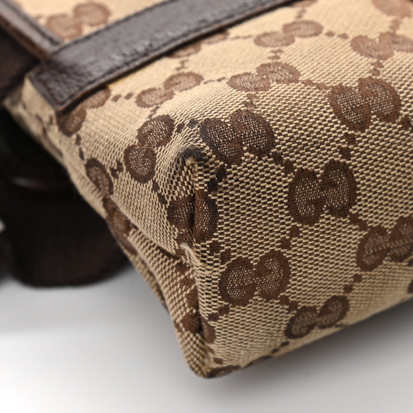 Monogram Waist Pouch Bag Dark Brown