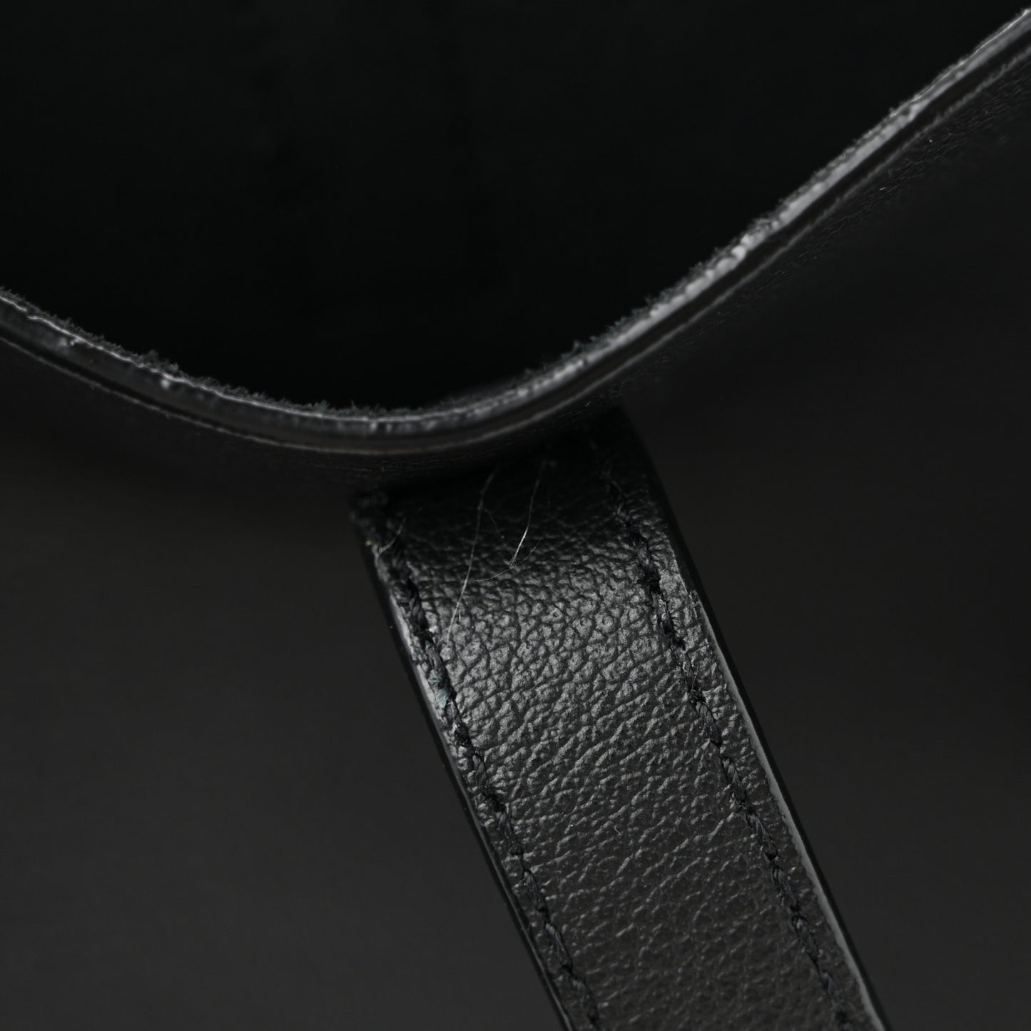 Calfskin Large Shopping Tote Black