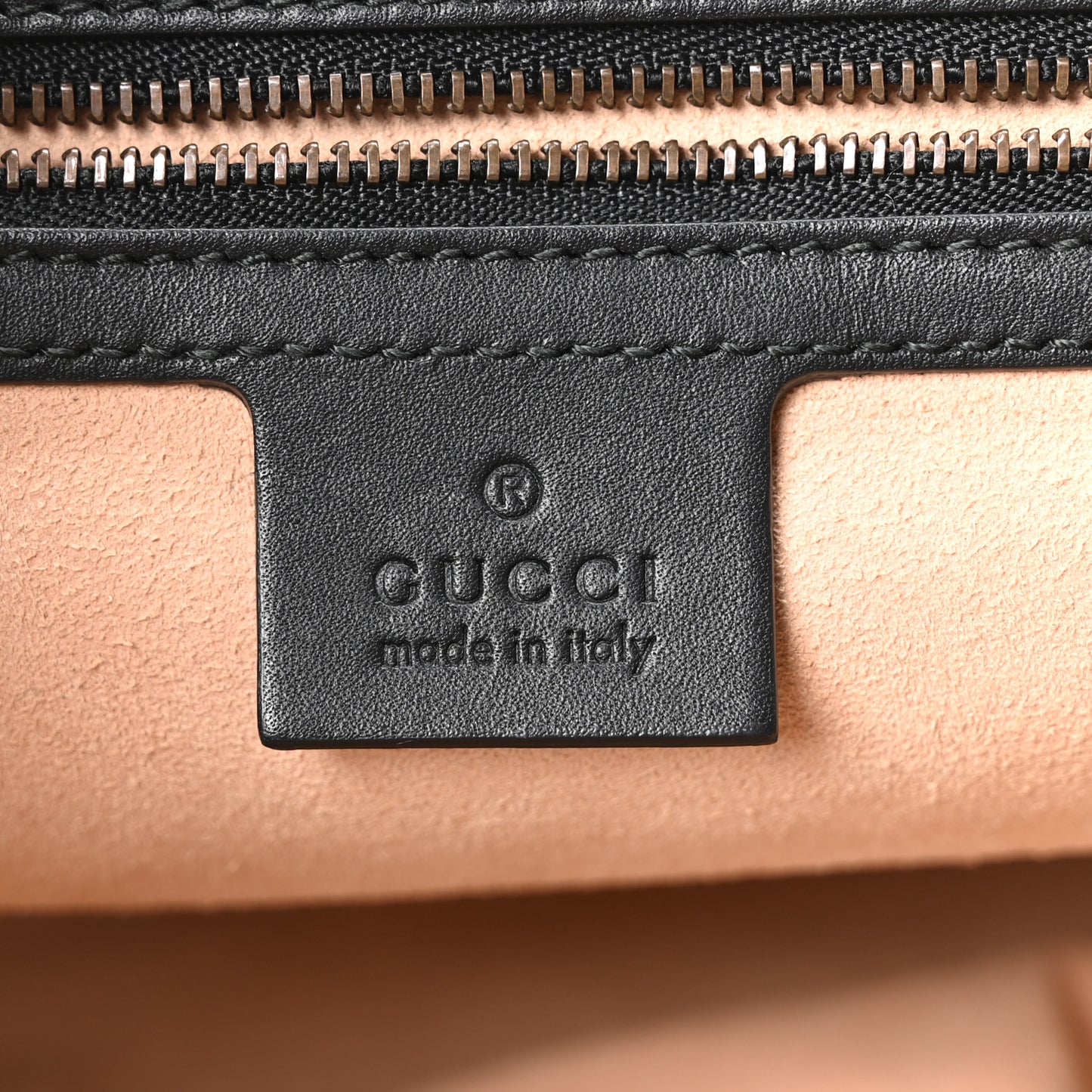 Suede Ophidia Medium Re(Belle) Top Handle Bag Nocciola Black
