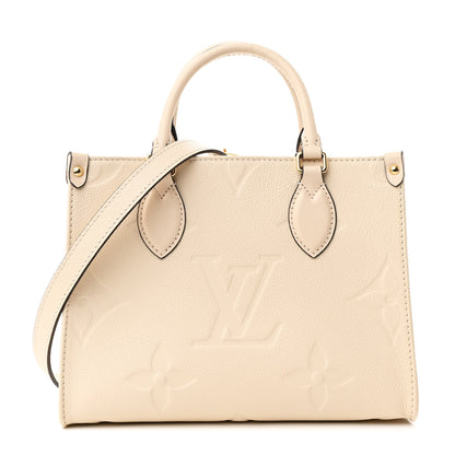 Louis Vuitton Empreinte Monogram Giant Onthego PM Cream Beige 1 of 10
