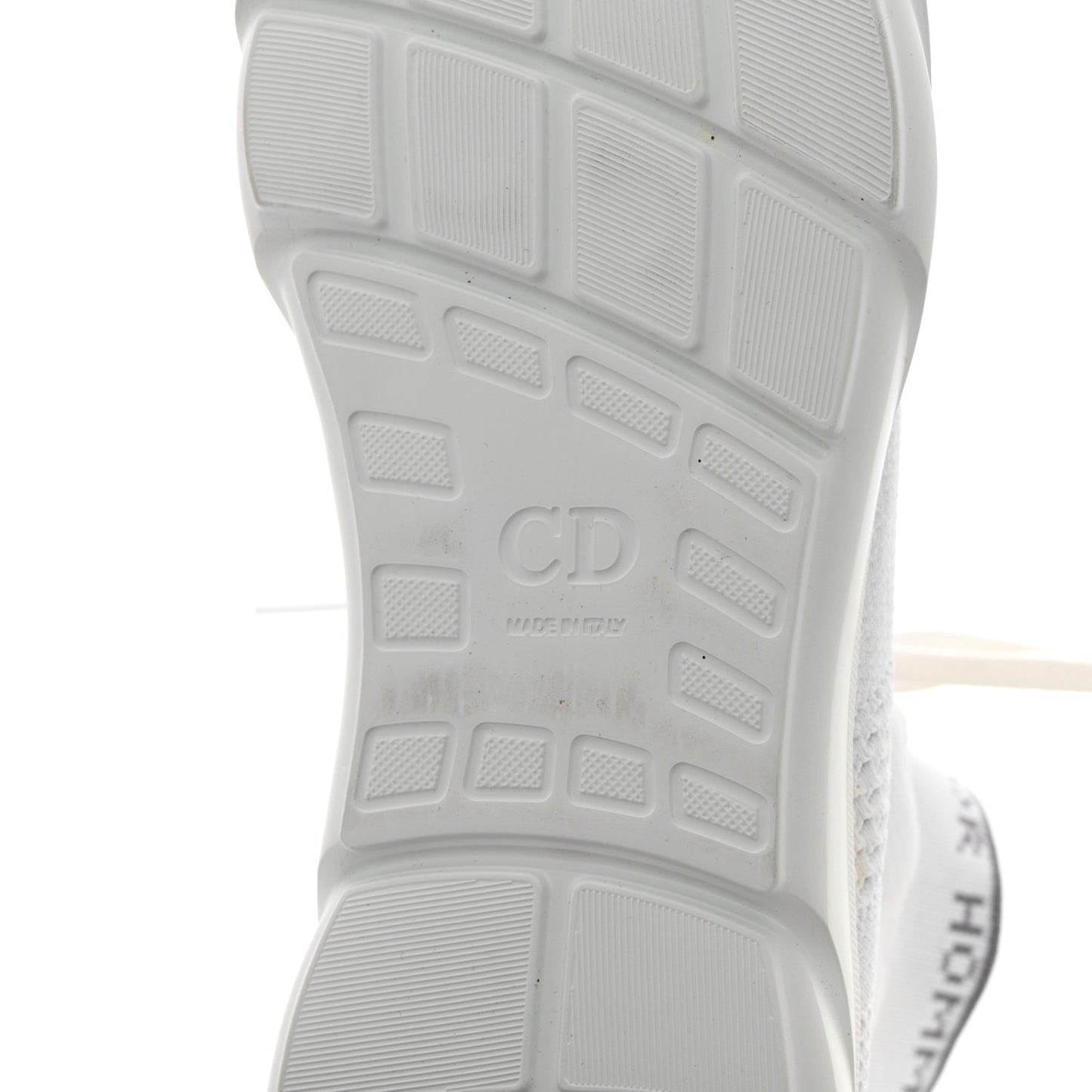 Technical Knit Mens B21 High Top Sneakers White Grey