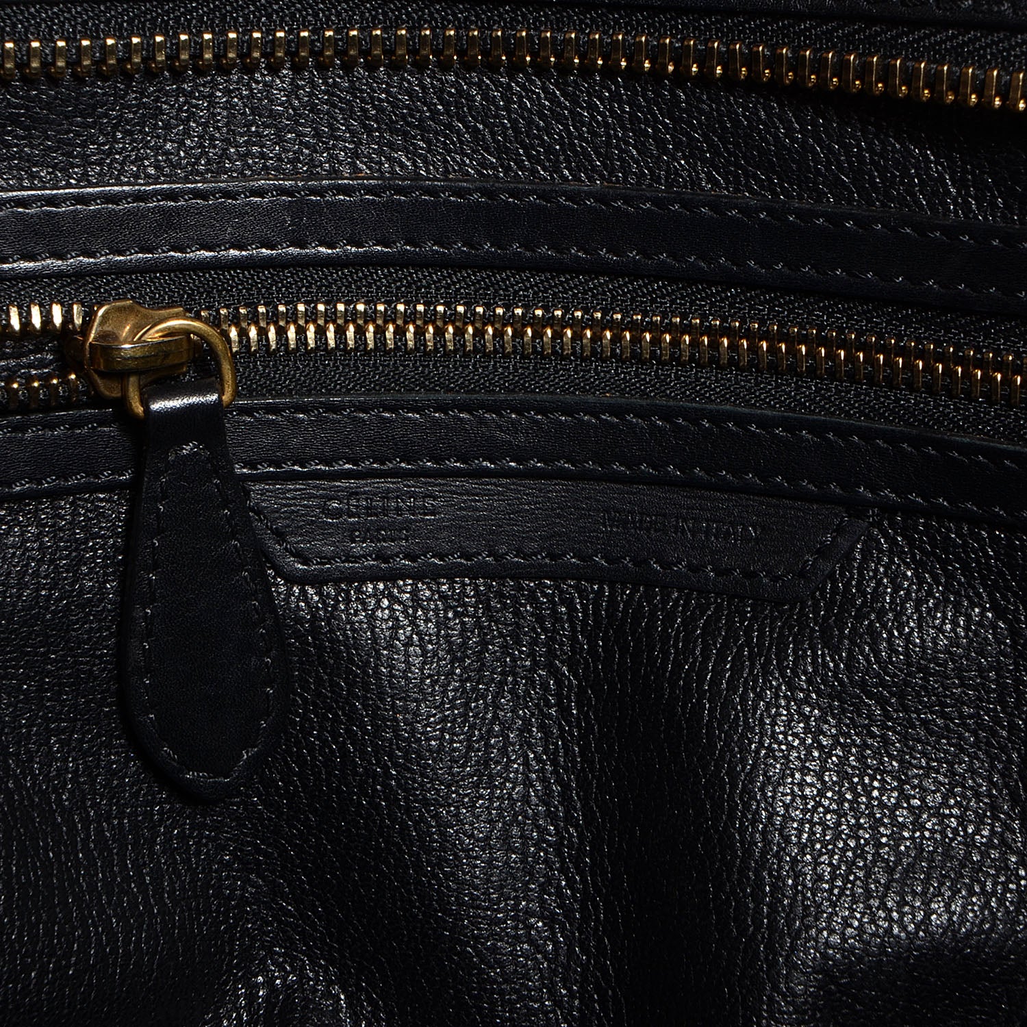 Celine Smooth Calfskin Mini Luggage Black 6 of 9