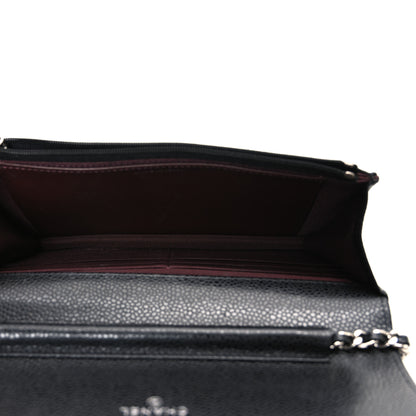 Chanel Caviar Quilted Wallet on Chain WOC Black 5 of 11