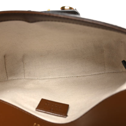 Gucci GG Supreme Monogram Web Mini Horsebit 1955 Shoulder Bag Beige Brown Sugar 5 of 11