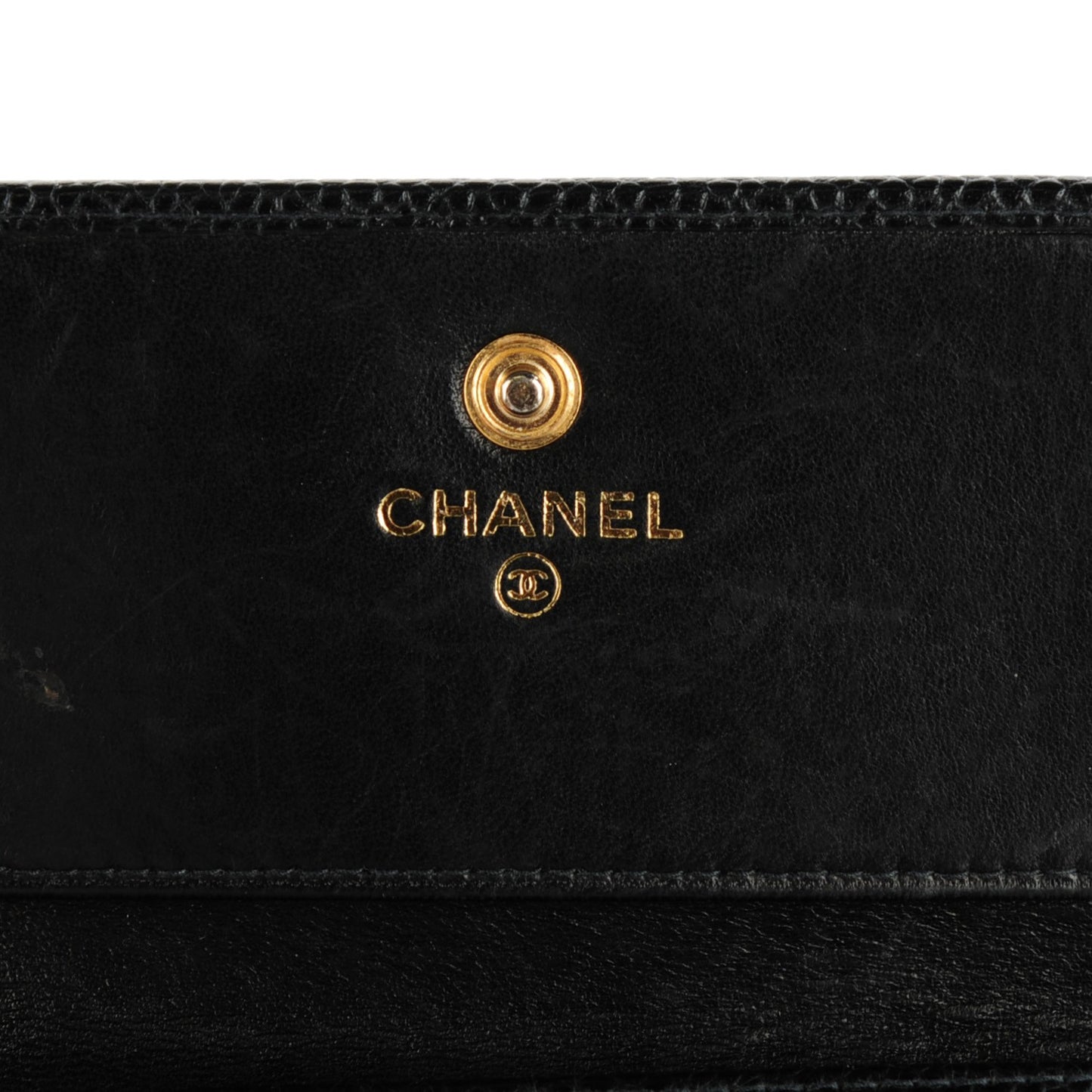 Caviar Timeless CC Compact Flap Wallet Black