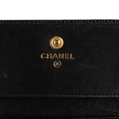 Chanel Caviar Timeless CC Compact Flap Wallet Black 6 of 8