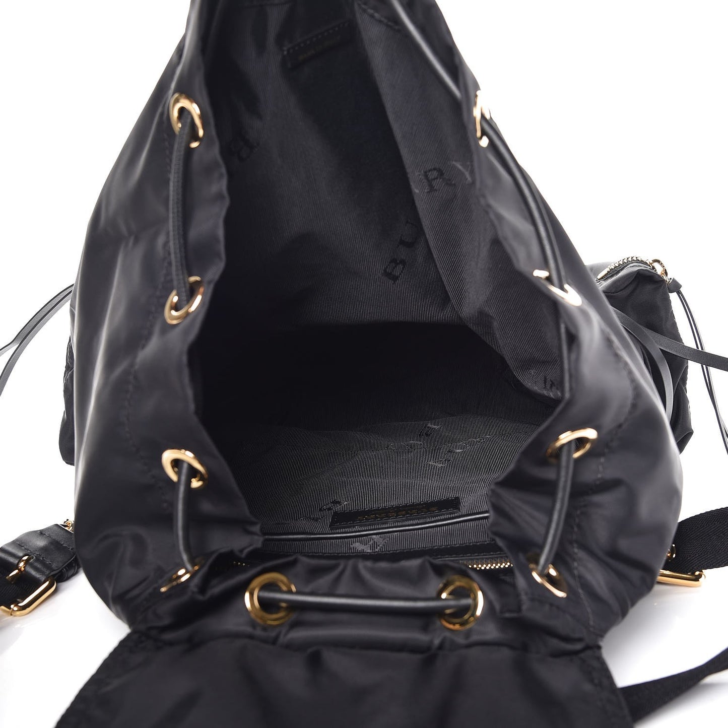 Nylon Large Rucksack Backpack Black