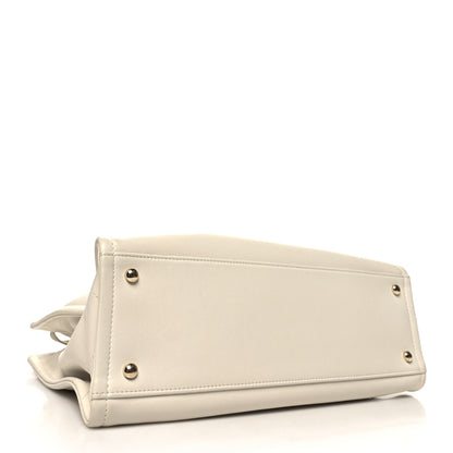 Chanel Calfskin CC Zipped Shopping Tote White 4 of 14