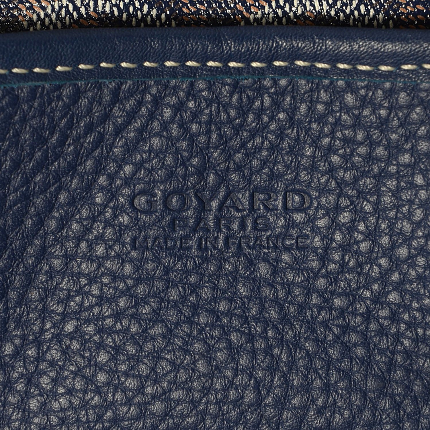Goyard Goyardine Sac Hardy Pet Carrier GM Blue 6 of 9